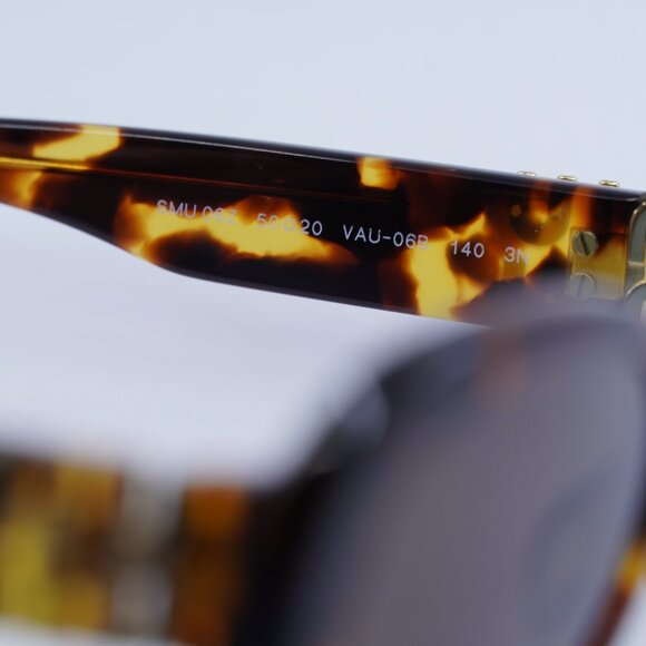 Miu Miu MU06ZS VAU06B Sunglasses Havana Oval Frame, Brown Lenses